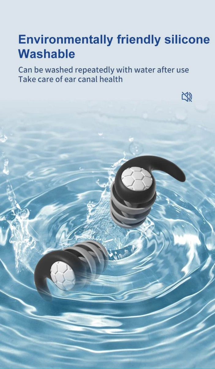 Noise Reduction Waterproof Nano Silica Gel Earplugs - Sleep Galleria