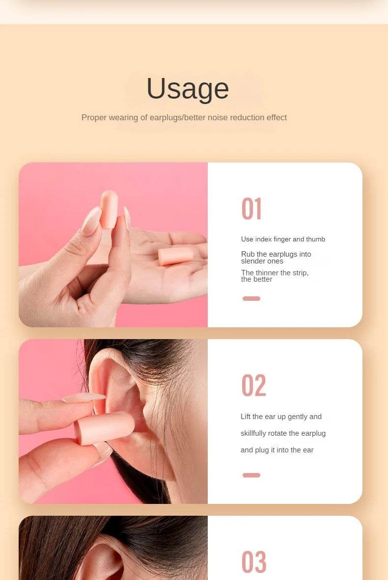 Pack Of 24 Soft Foam Sleep Noise Reduction Earplugs - Sleep Galleria