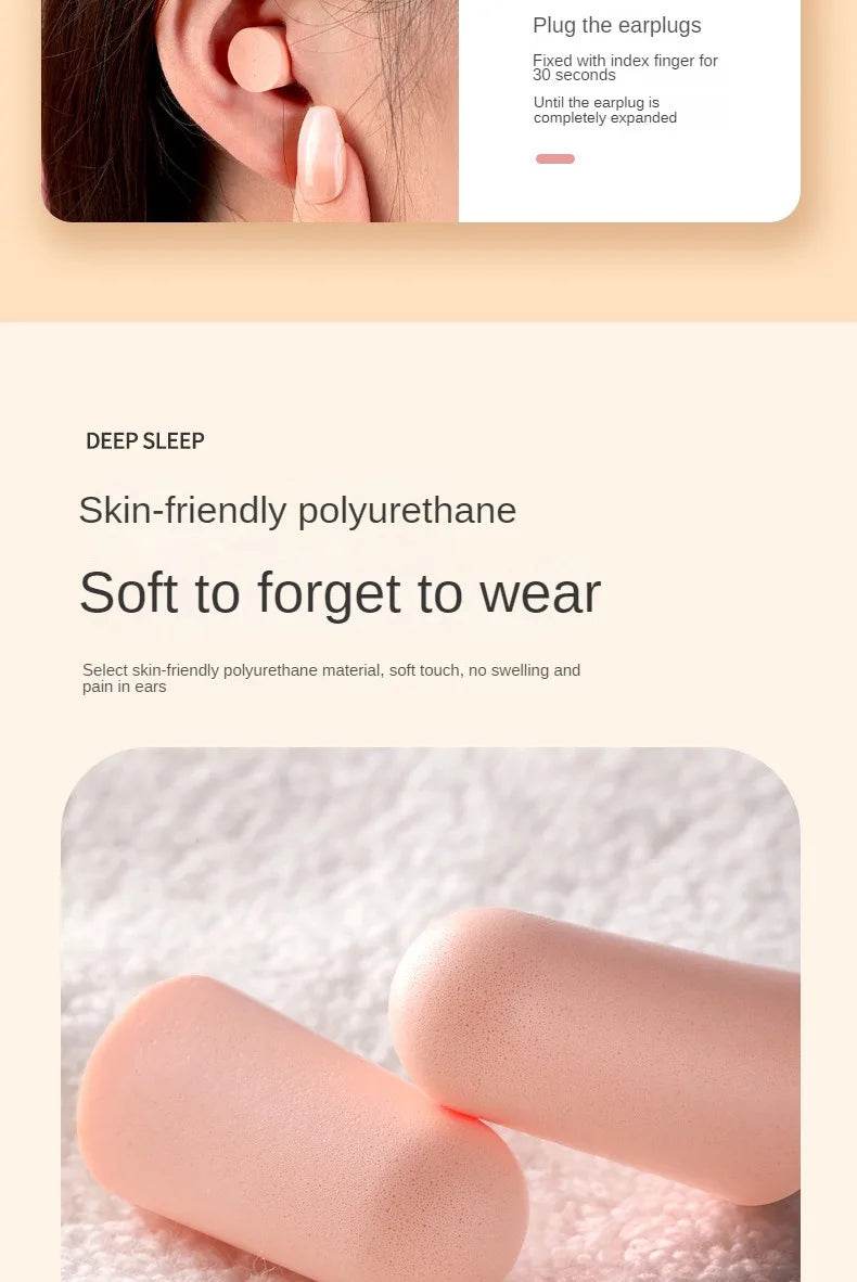 Pack Of 24 Soft Foam Sleep Noise Reduction Earplugs - Sleep Galleria