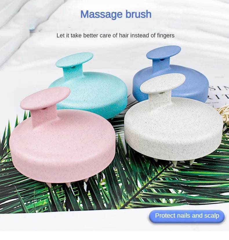 Silicone Manual Wet Dry Scalp Massage Brush - Sleep Galleria