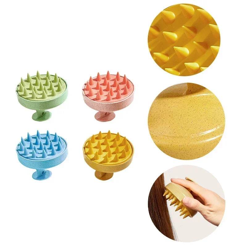 Silicone Manual Wet Dry Scalp Massage Brush - Sleep Galleria