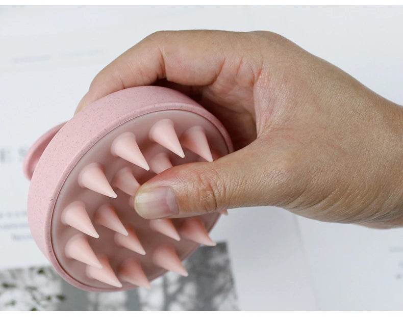 Silicone Manual Wet Dry Scalp Massage Brush - Sleep Galleria
