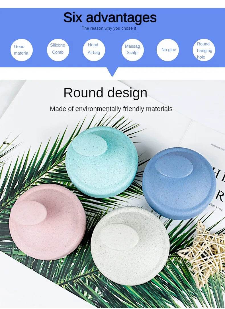 Silicone Manual Wet Dry Scalp Massage Brush - Sleep Galleria