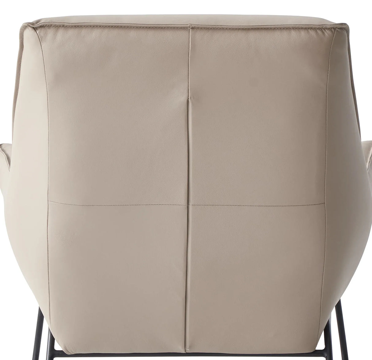 Khaki Top Grain Leather Accent Chair And Ottoman - Omega Lifestyles