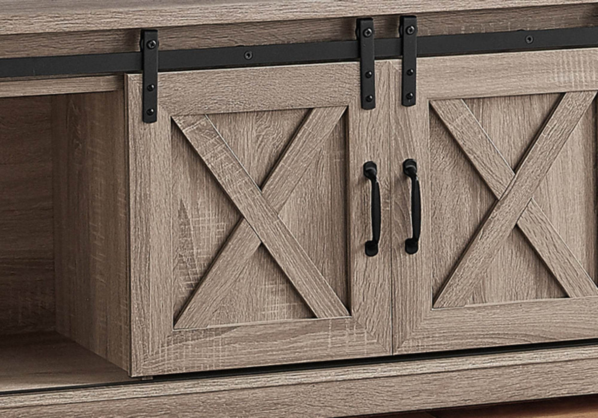 Modern Farmhouse 60-Inch TV Stand With Storage Cabinet - Sleep Galleria