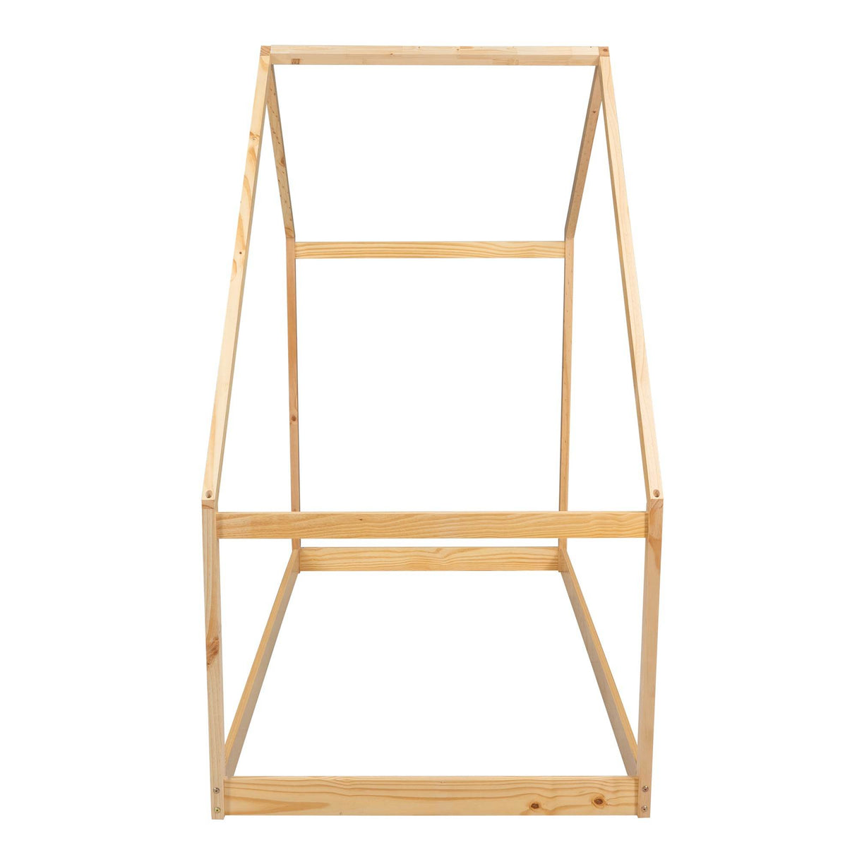 Twin Solid Wood Natural House Bed Frame - Omega Lifestyles