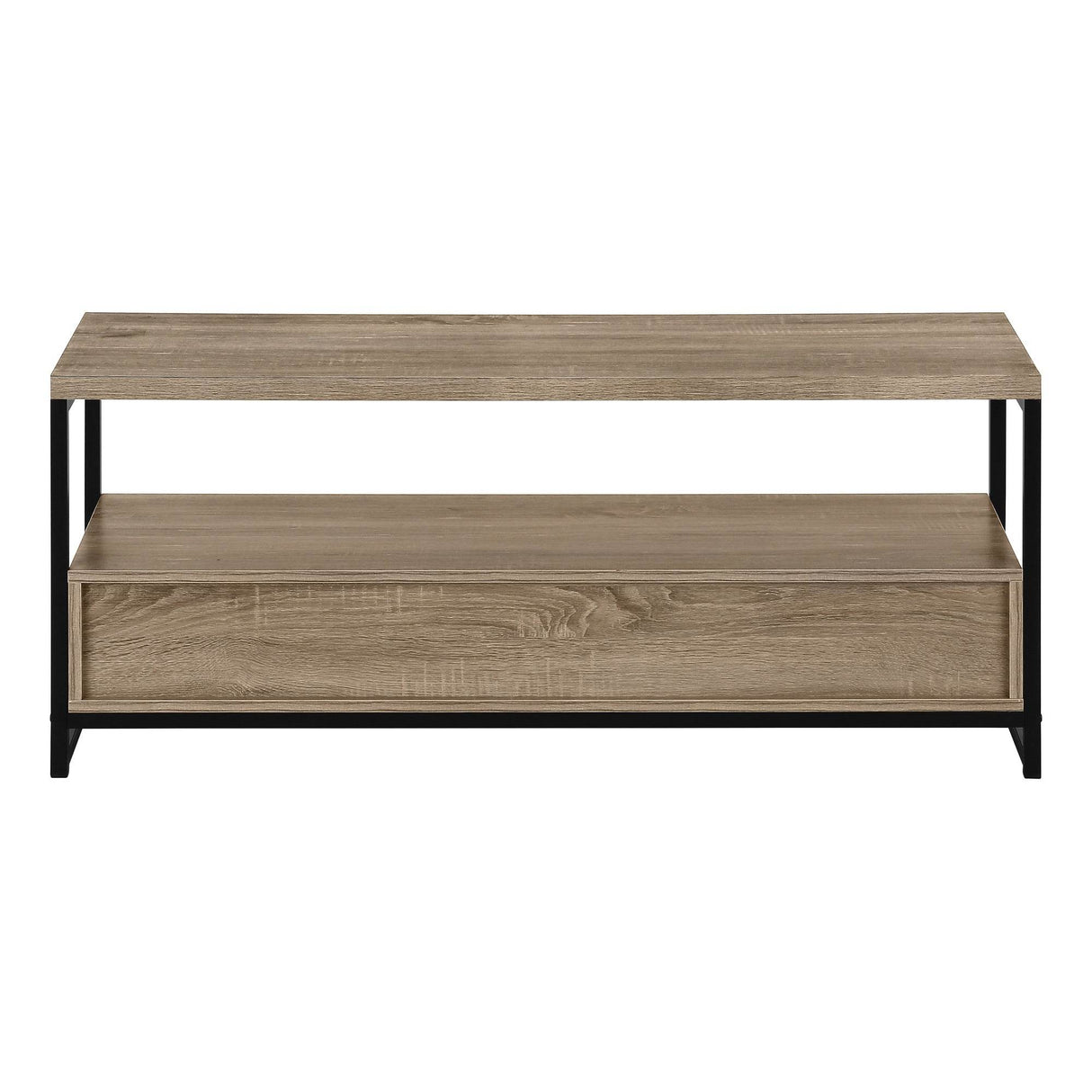 48-Inch Modern Taupe Wood Look TV Stand Console - Sleep Galleria