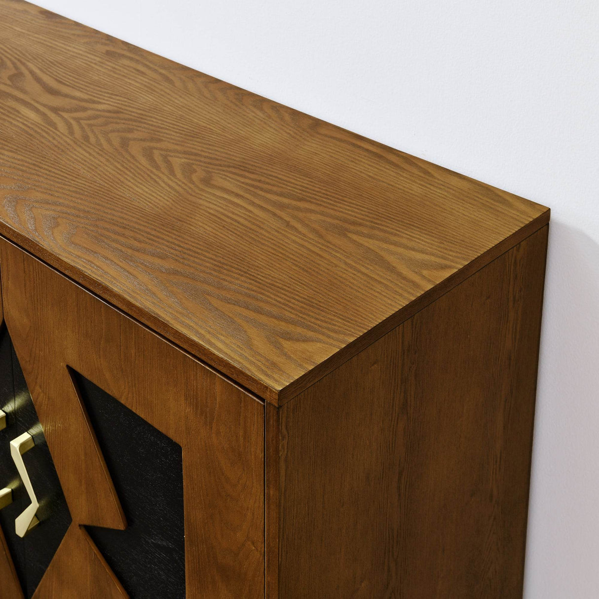 Mid Century Modern 60-Inch Walnut Storage Sideboard Cabinet - Sleep Galleria