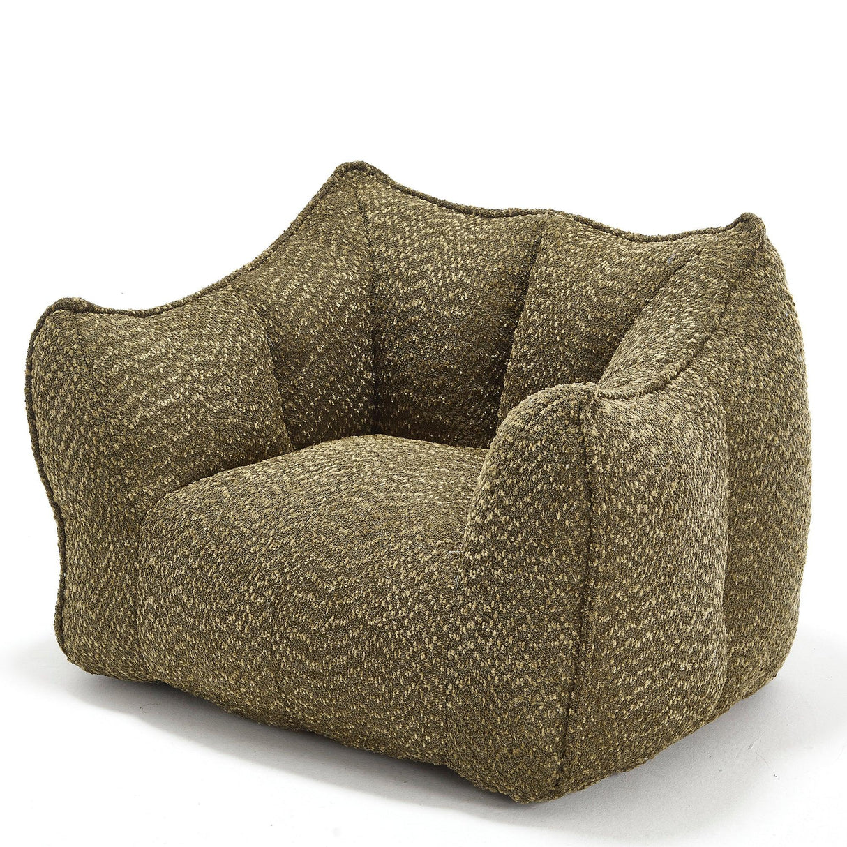 Chenille Bean Bag Chair With Resilient Foam - Omega Lifestyles