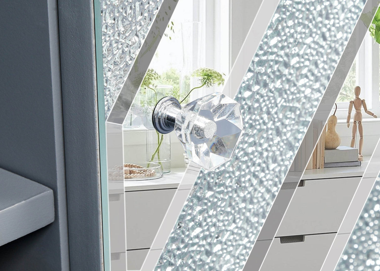 47-Inch Mirrored Dual Door TV Media Console - Sleep Galleria