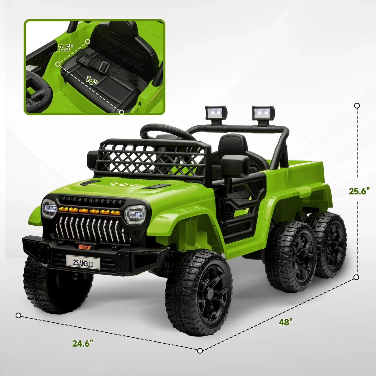 12V 4x4 Kids Electric Ride-On Car With Remote Control - Omega Lifestyles