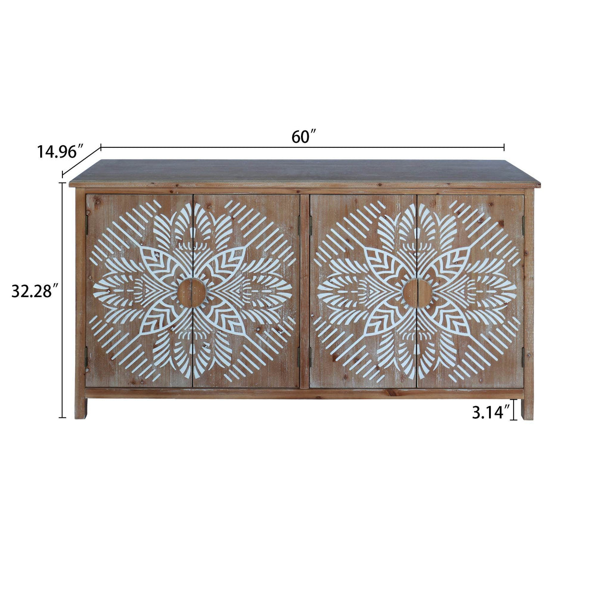 Vintage American Design Accent Corner Cabinet With Storage - Sleep Galleria