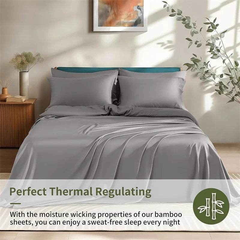 Luxury 100 Percent Bamboo Breathable Bed Sheets Set - Sleep Galleria