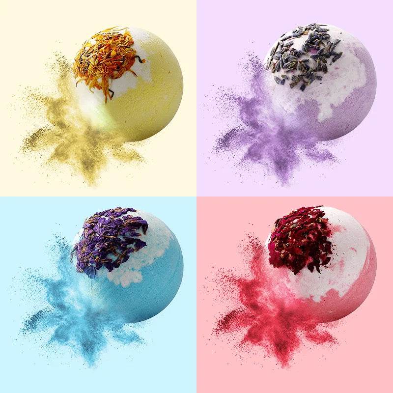 17-Piece Natural Essential Oil Bath Bomb Set - Sleep Galleria