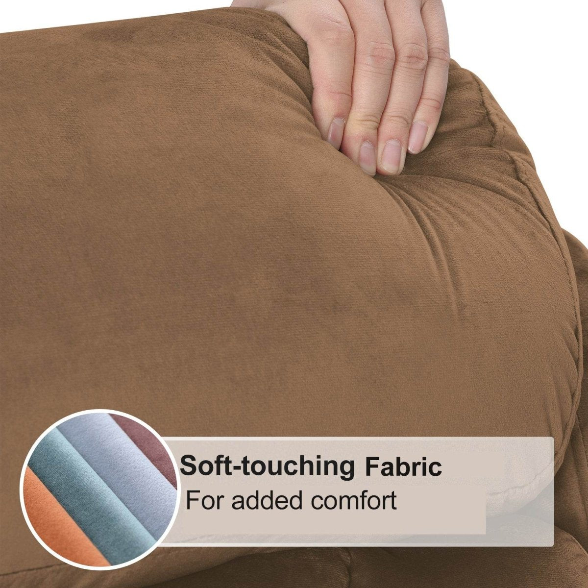 Brown Cashmere Fabric Power Lift Chair Recliner - Sleep Galleria