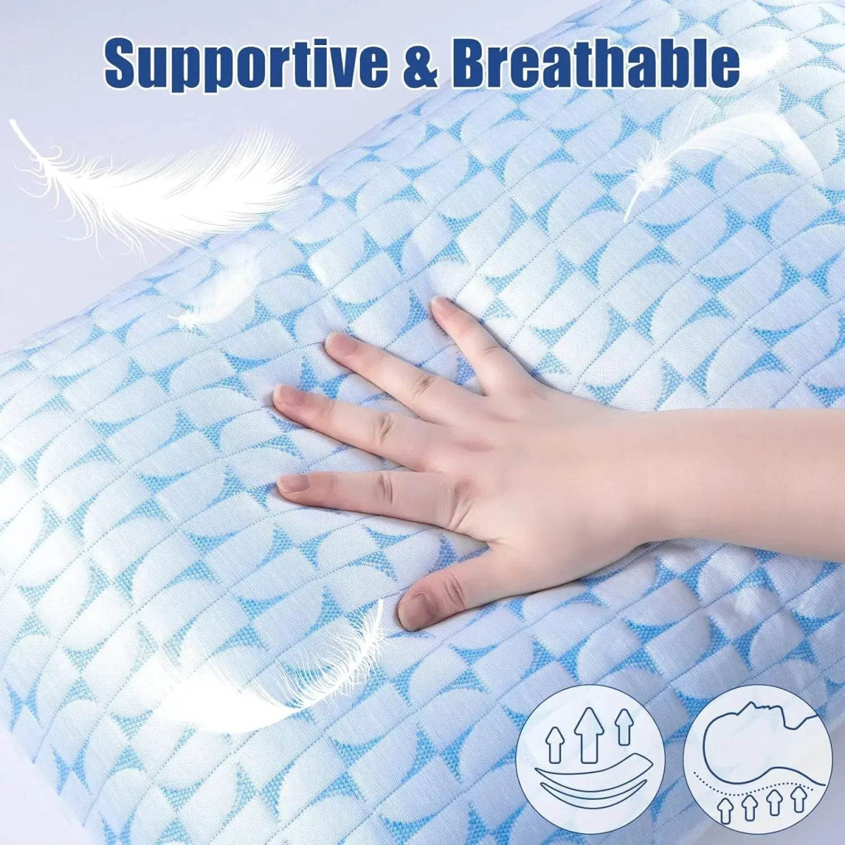 Cooling Gel Memory Foam Pillows Set of 2 - Sleep Galleria