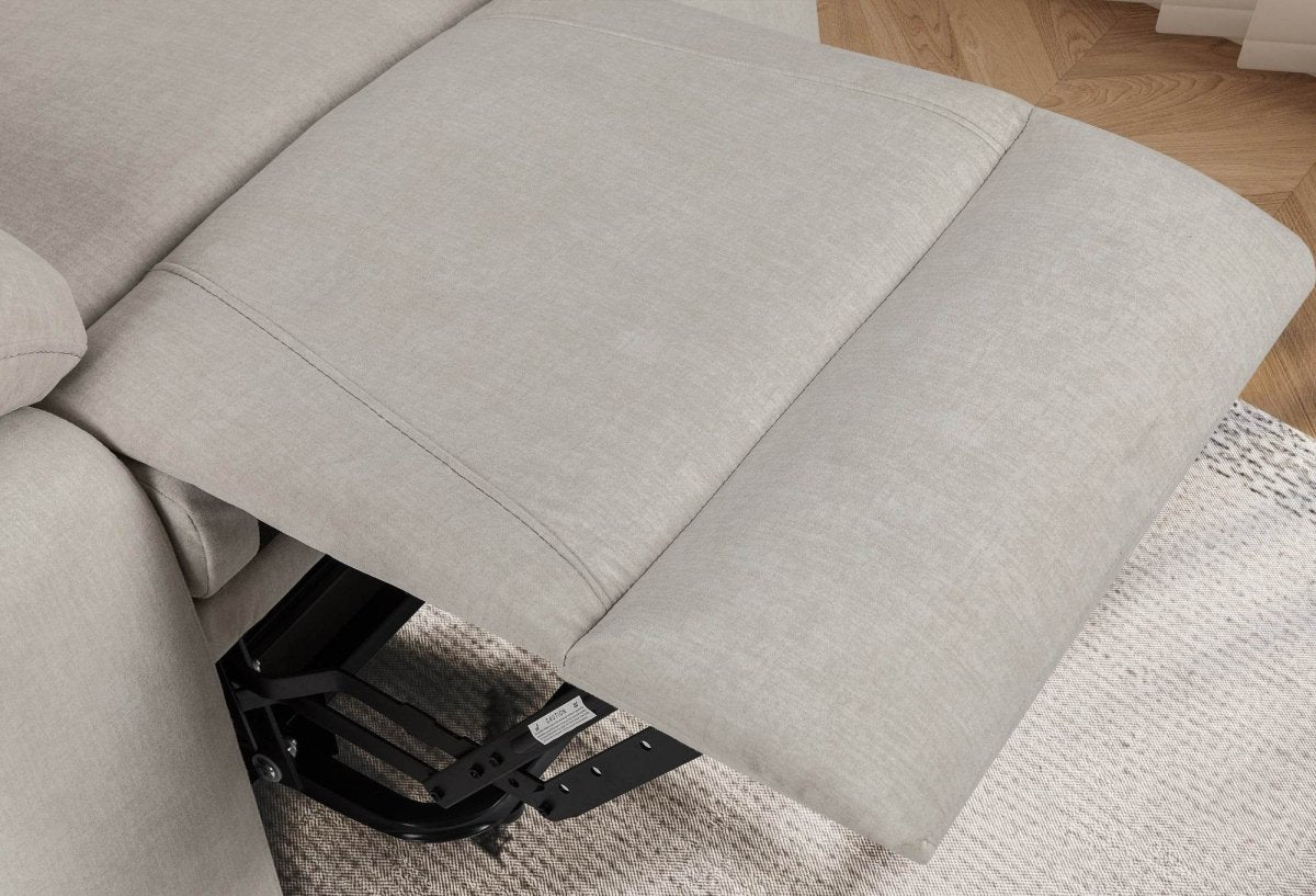 Electric Power Recliner Chair With Massage Beige - Sleep Galleria