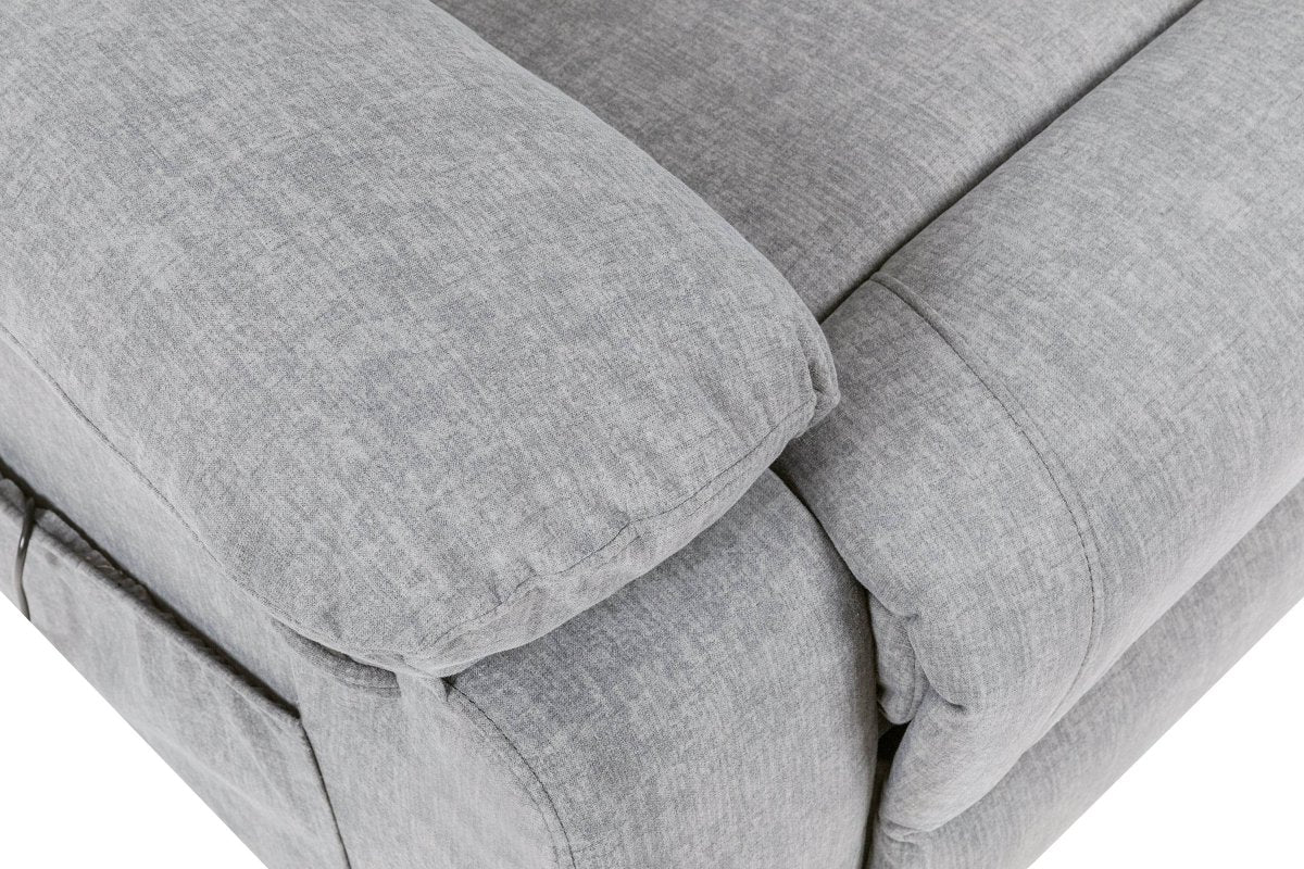 Electric Power Recliner Chair With Massage Light Grey - Sleep Galleria