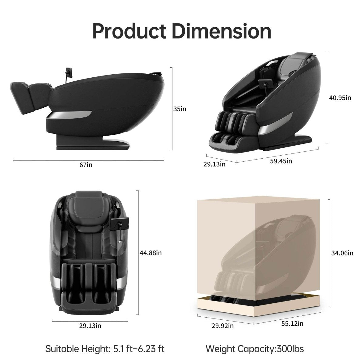 Full Body Shiatsu Massage Chair - Sleep Galleria