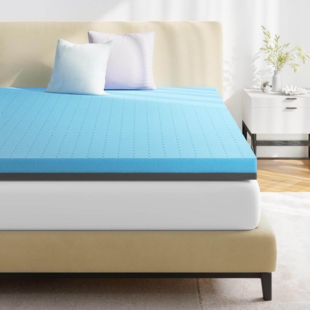 Gel Infused Memory Foam 2-Inch Cooling Mattress Topper - Sleep Galleria