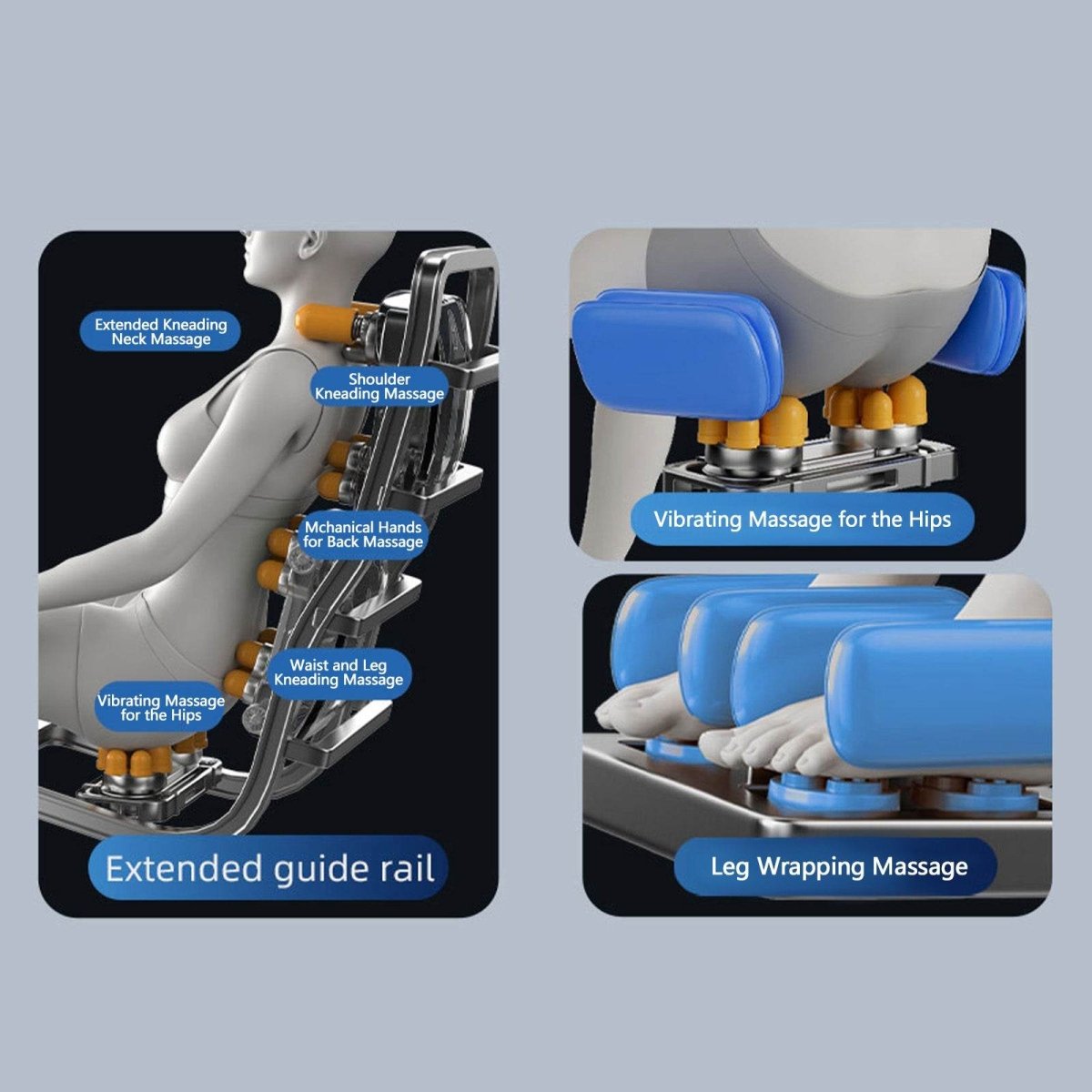 Massage Chair Full Body Zero Gravity Recliner - Sleep Galleria