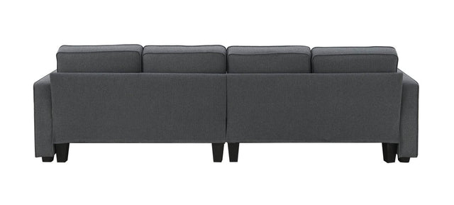 Modern Linen Fabric 4-Seater Sofa - Omega Lifestyles