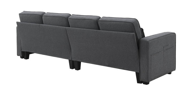 Modern Linen Fabric 4-Seater Sofa - Omega Lifestyles