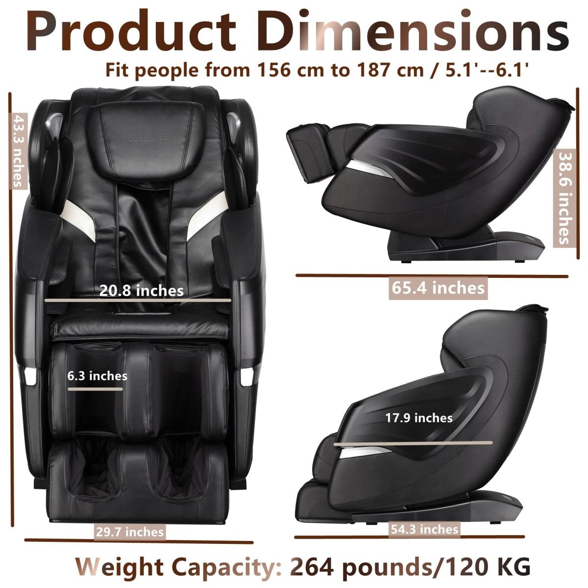 SL Track Full Body Massage Recliner - Sleep Galleria
