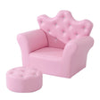 2-Piece Pink Toddler Sofa Set With Footstool - Sleep Galleria