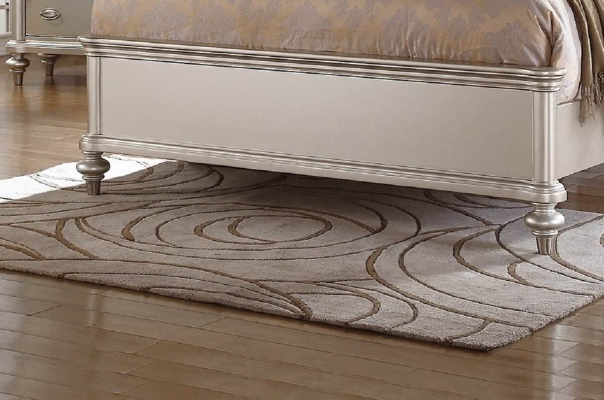 3-Piece Contemporary Faux Leather Bedroom Set With Nightstands - Sleep Galleria