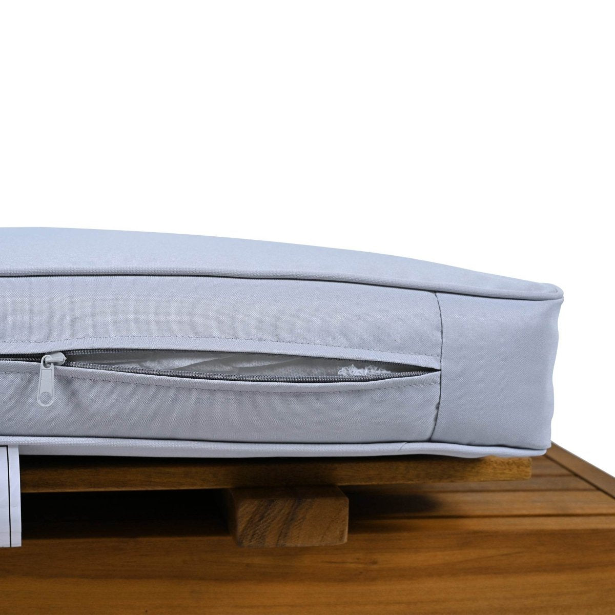 5-Piece Outdoor Acacia Wood Sectional Patio Sofa Set - Sleep Galleria