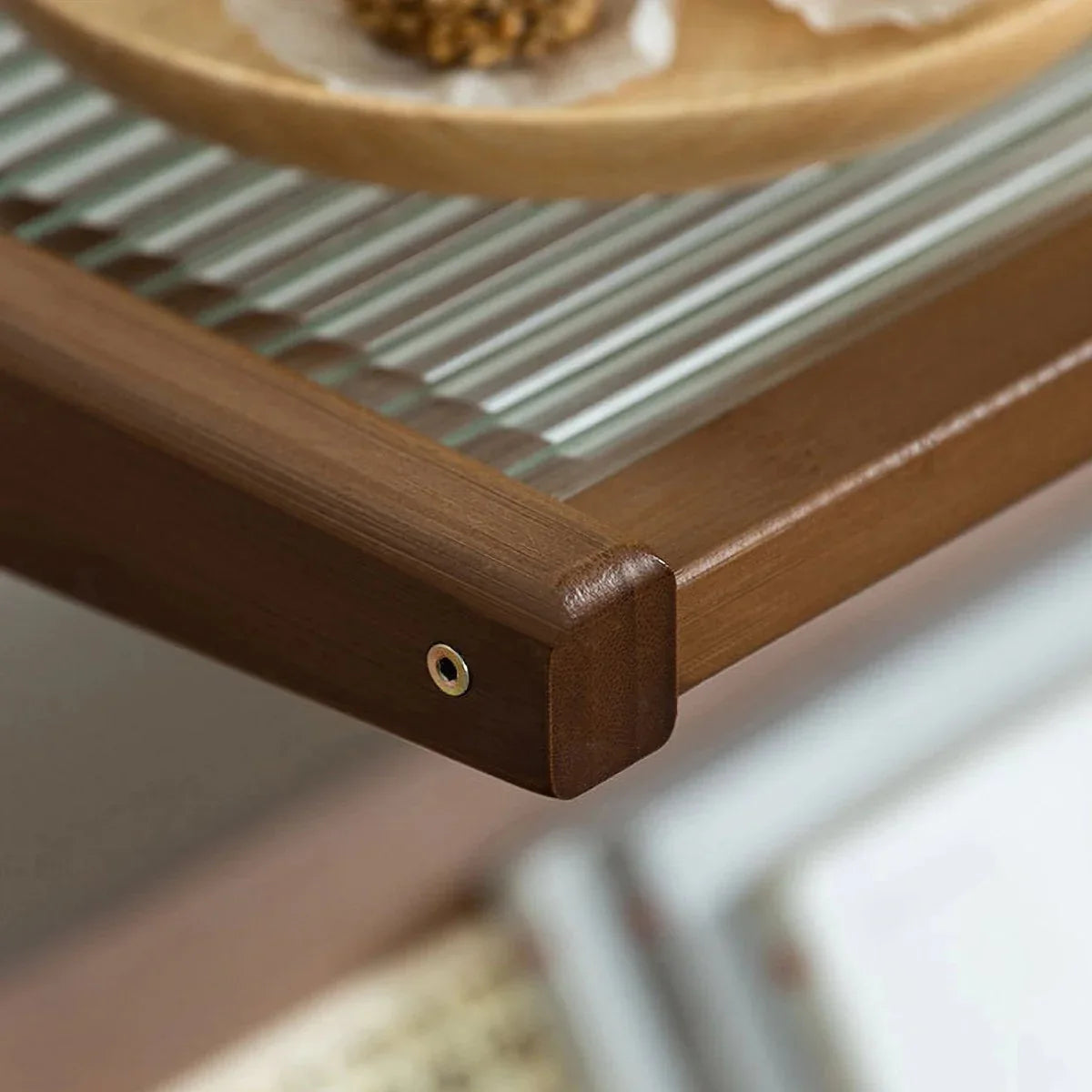 Boho Bamboo Rattan Nightstand Side Table With Storage - Omega Lifestyles