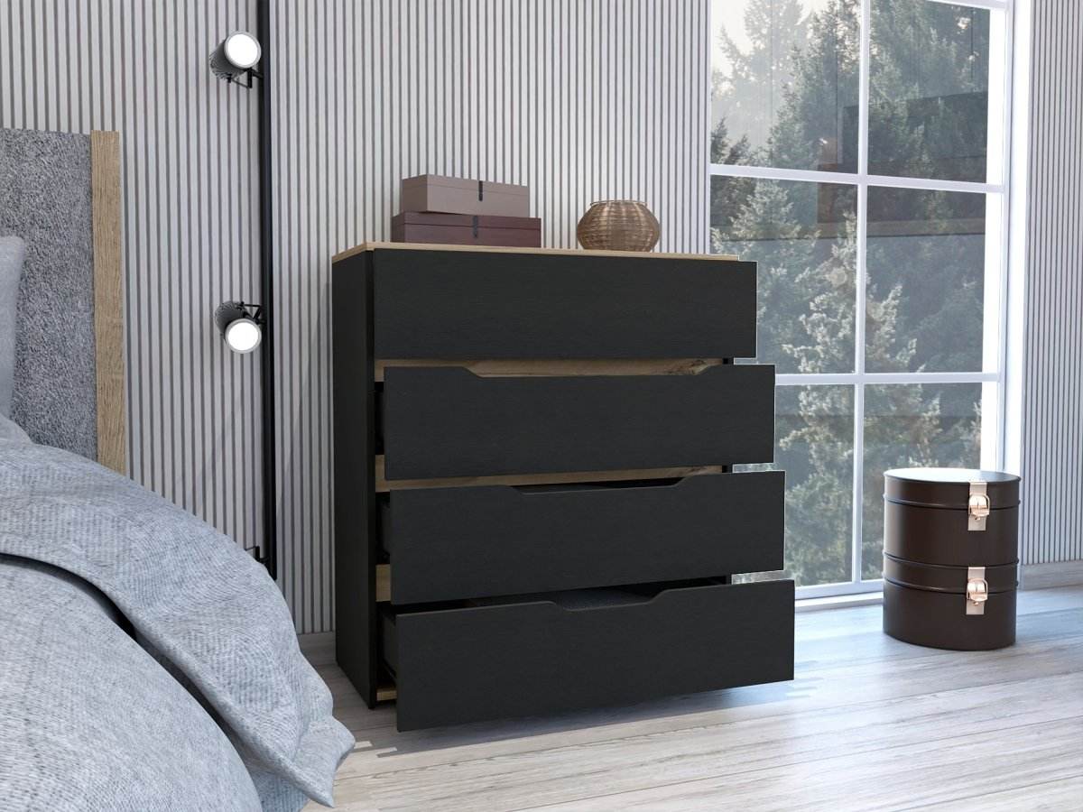 California Engineered Wood Drawer Dresser With Four Spacious Drawers - Sleep Galleria