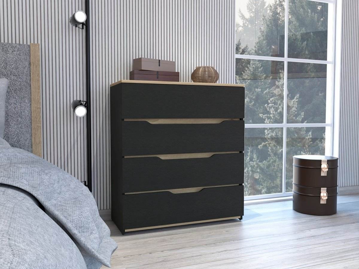 California Engineered Wood Drawer Dresser With Four Spacious Drawers - Sleep Galleria
