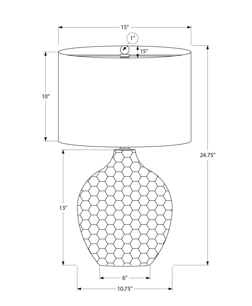 Contemporary Brown Resin Gourd Table Lamp With Shade - Sleep Galleria