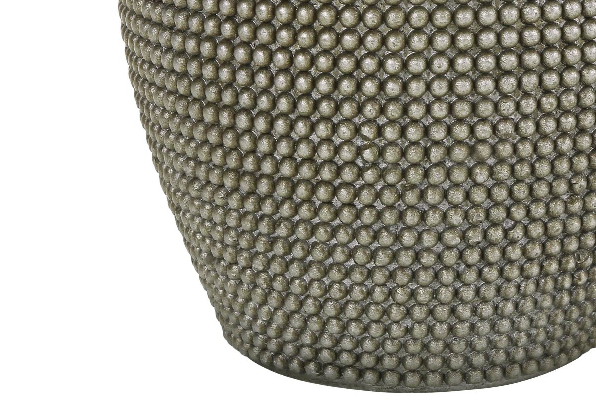 Contemporary Grey Resin Table Lamp With Ivory Shade - Sleep Galleria