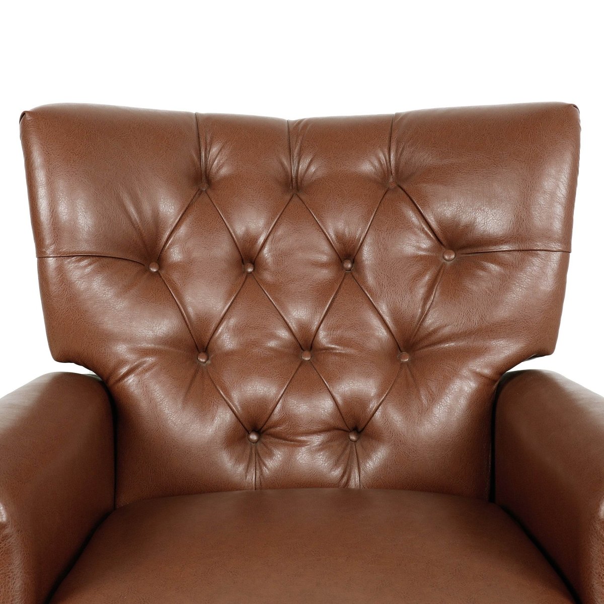 Contemporary Push - Back PU Leather Tufted Recliner Chair - Dreamtide - Omega Lifestyles