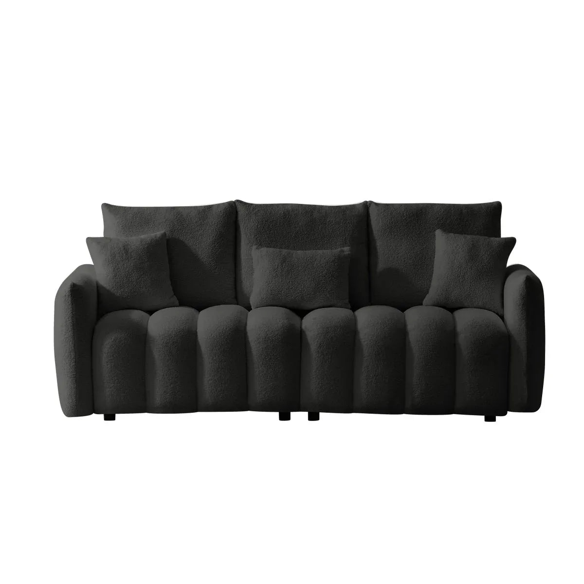 Contemporary Teddy Fabric 3-Seat Soft Sofa - Omega Lifestyles