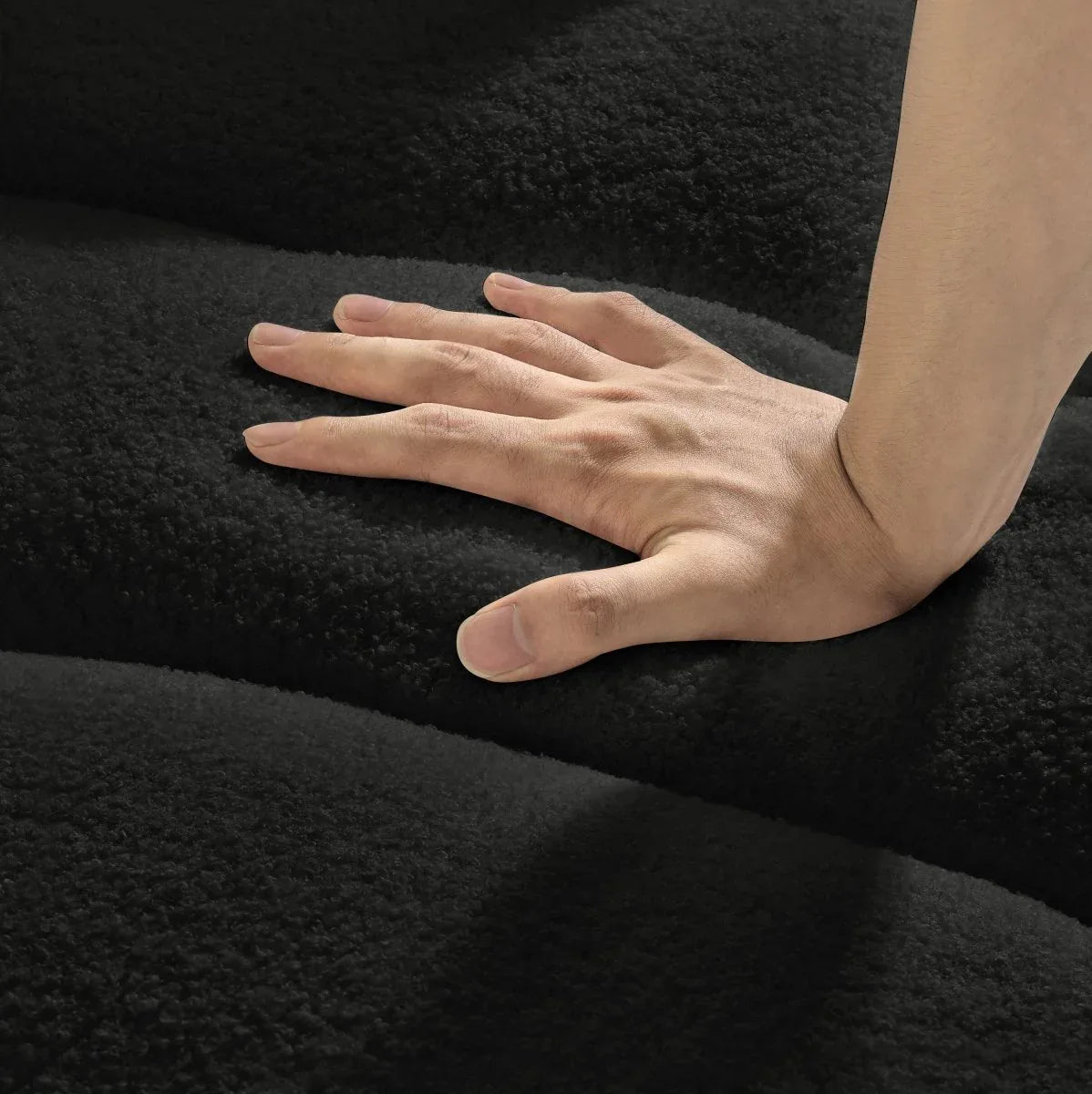 Contemporary Teddy Fabric 3-Seat Soft Sofa - Omega Lifestyles