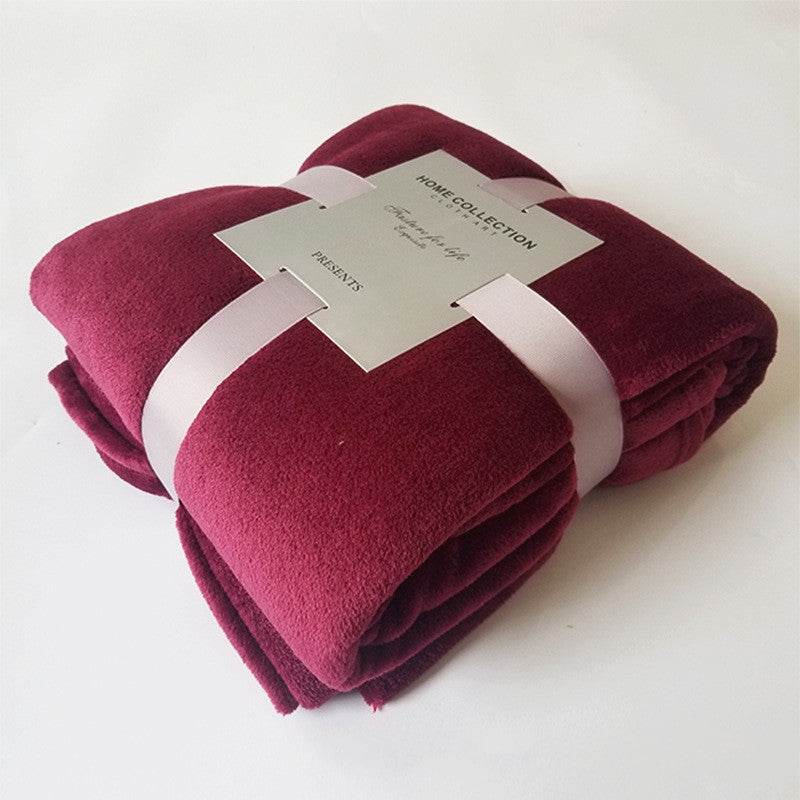 Coral Fleece Soft Plush Travel Blanket - Sleep Galleria