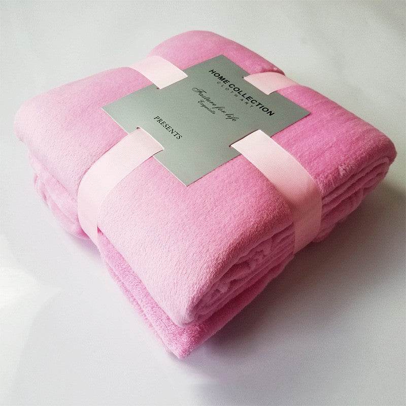 Coral Fleece Soft Plush Travel Blanket - Sleep Galleria