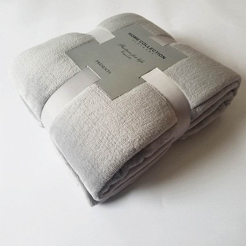 Coral Fleece Soft Plush Travel Blanket - Sleep Galleria
