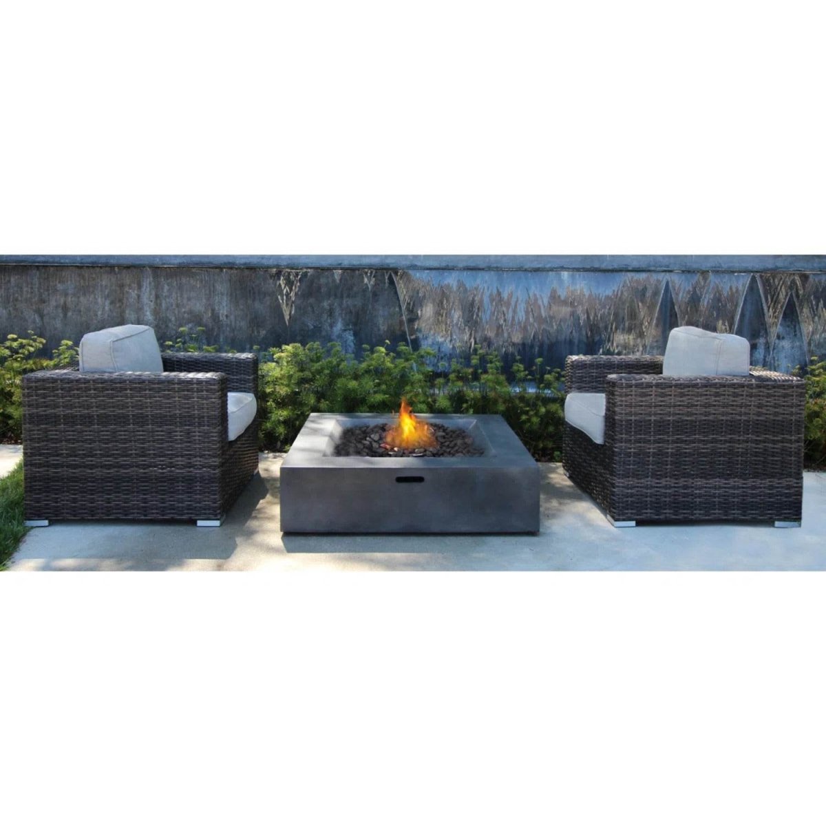 Espresso 2 - Piece Weather - Resistant Rattan Wicker Patio Set - Dreamtide - Omega Lifestyles