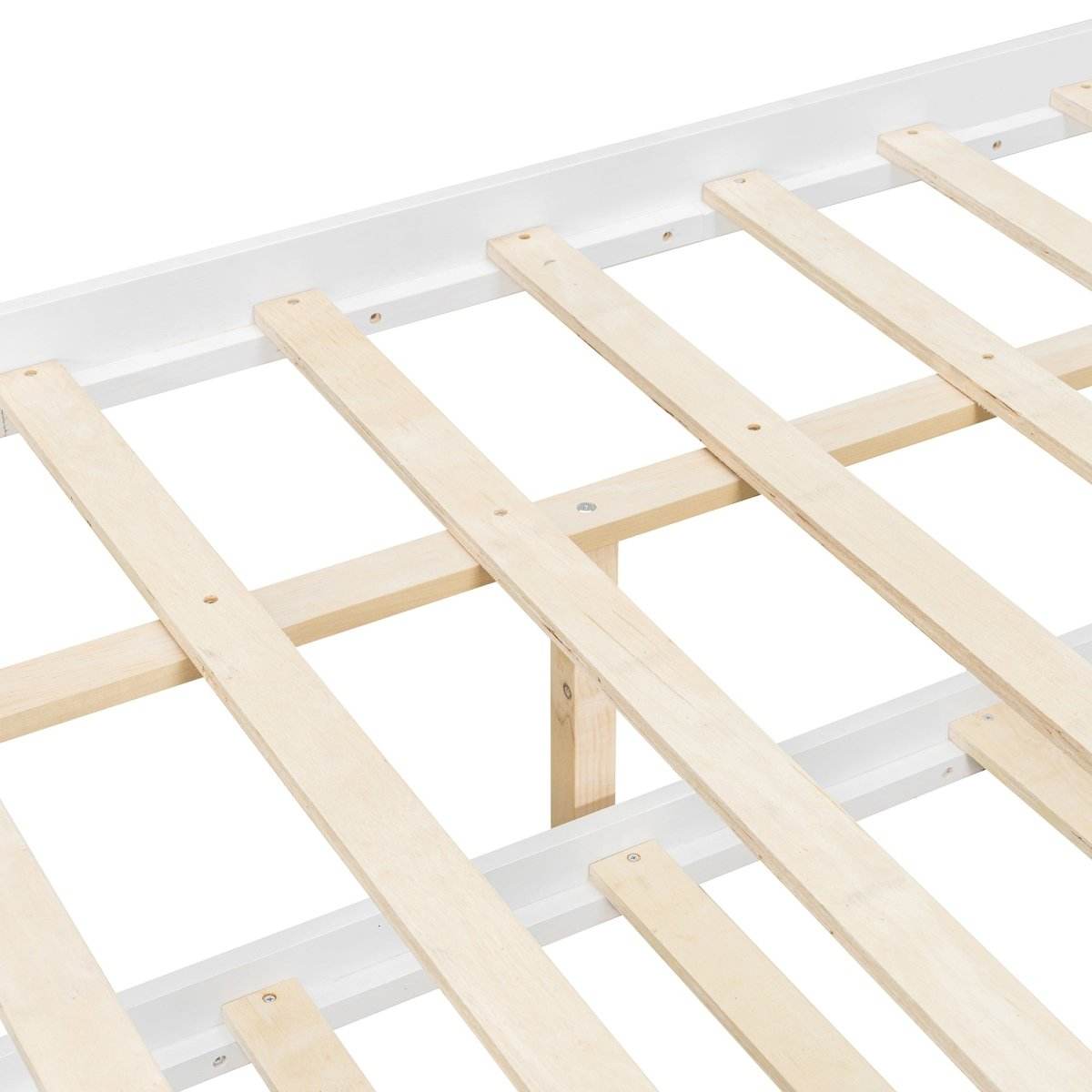 Full Size Solid Wood House Bed With Twin Trundle - Sleep Galleria