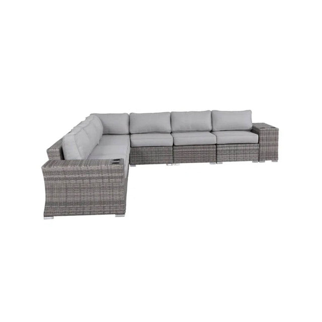 Fully Assembled Weather-Resistant Wicker Outdoor Patio Sofa - Omega Lifestyles
