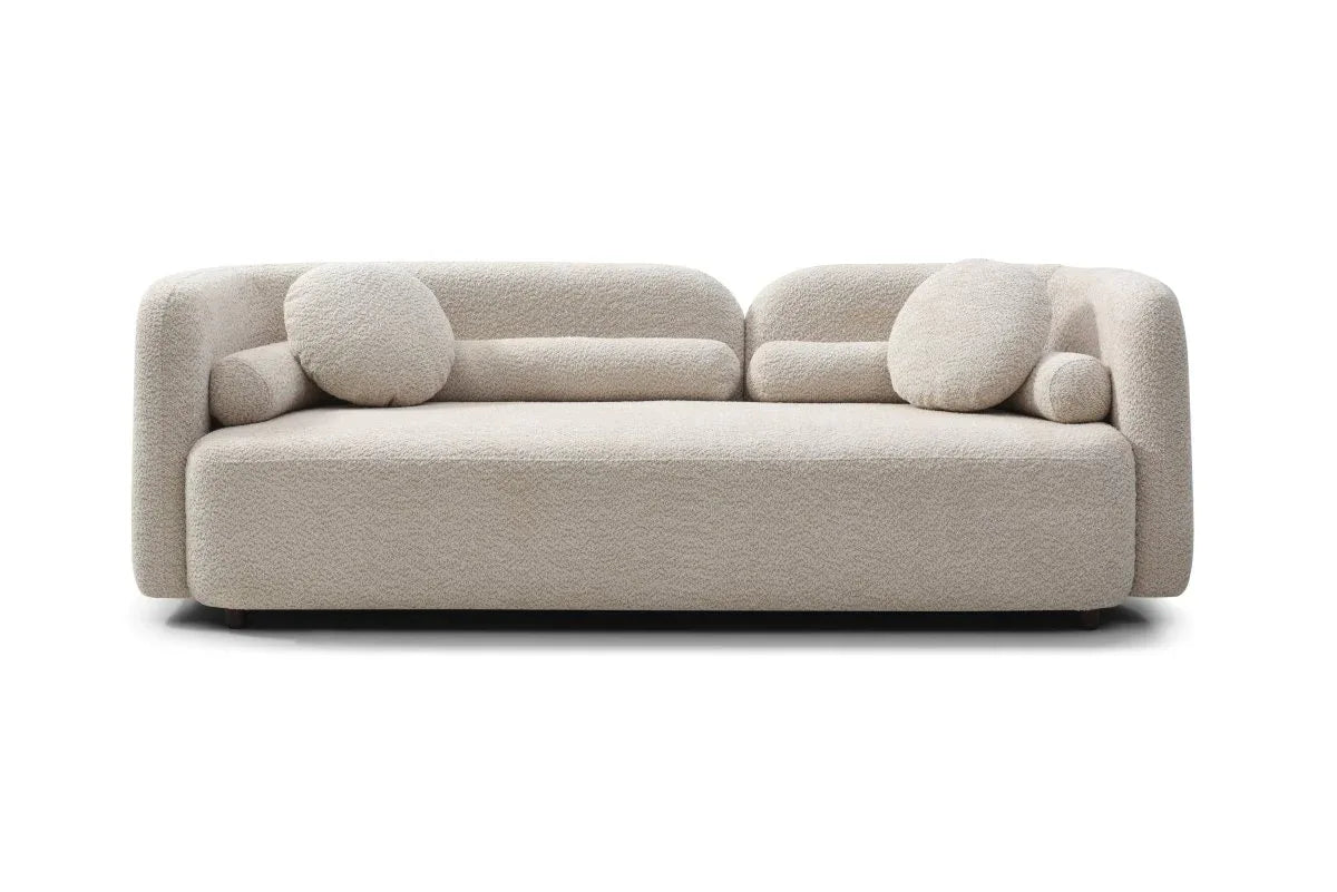 Granular Velvet Medium-Soft Upholstered Modern Couch - Omega Lifestyles