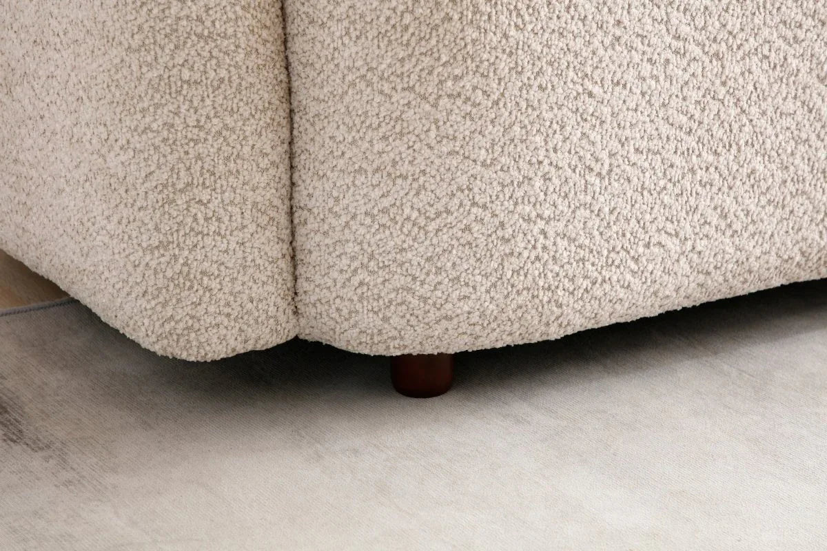 Granular Velvet Medium-Soft Upholstered Modern Couch - Omega Lifestyles