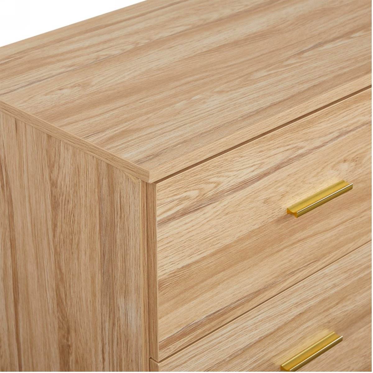 Modern Natural Engineered Wood 9-Drawer Dresser - Sleep Galleria