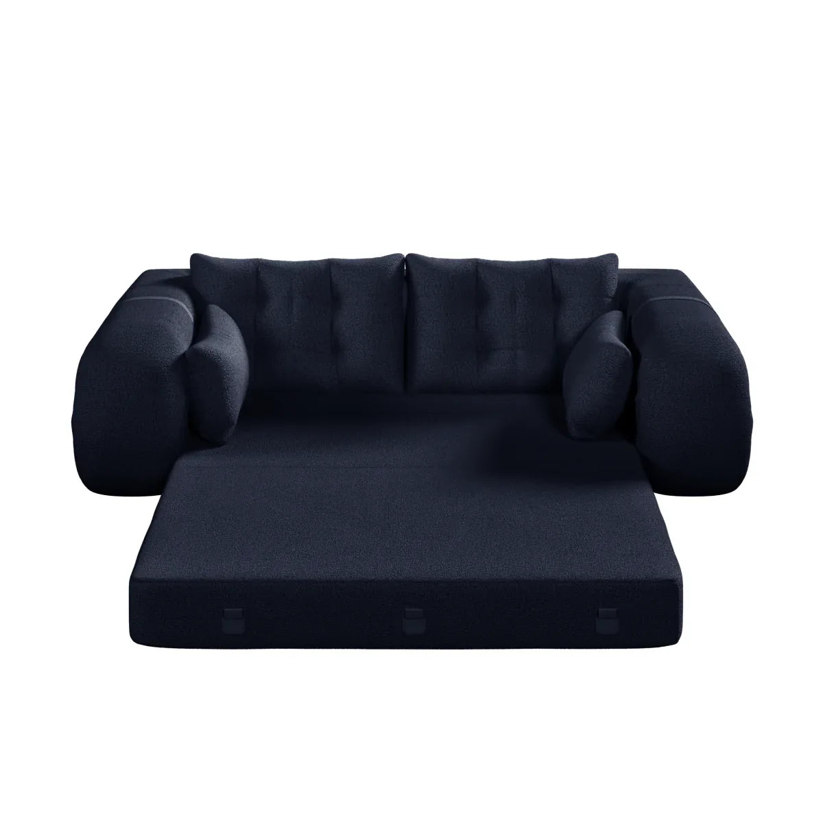 Multi-Functional Foldable Teddy Fabric Sleeper Sofa Bed - Omega Lifestyles