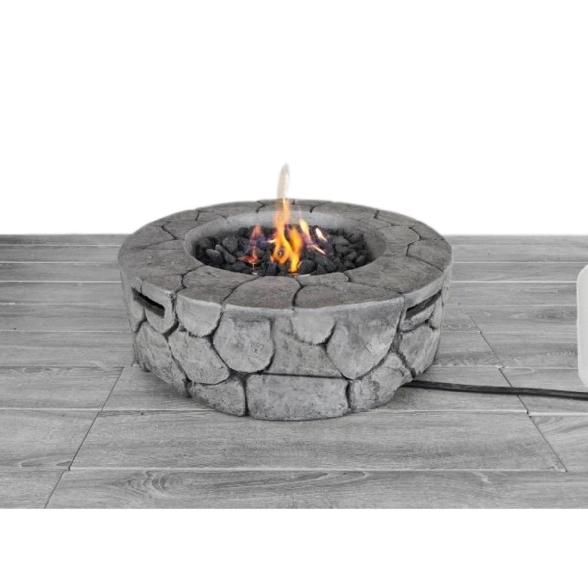 Outdoor Fiber Reinforced Concrete Propane Fire Pit - Dreamtide - Omega Lifestyles
